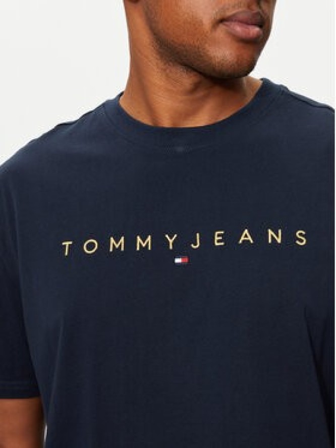 Tommy Jeans T-Shirt DM0DM19694 Granatowy Regular Fit