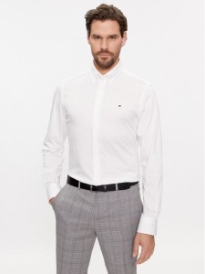 Tommy Hilfiger Koszula MW0MW32906 Biały Slim Fit