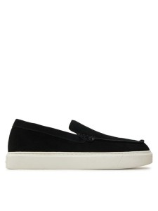 Calvin Klein Półbuty Moccasin Suede HM0HM01794 Czarny