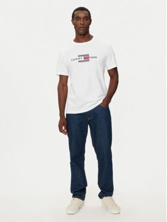 Tommy Hilfiger T-Shirt MW0MW36455 Biały Regular Fit