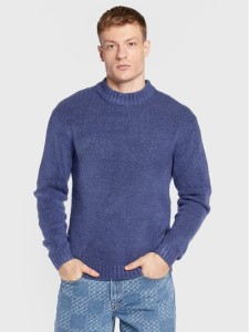 Redefined Rebel Sweter Dustin 212057 Granatowy Regular Fit