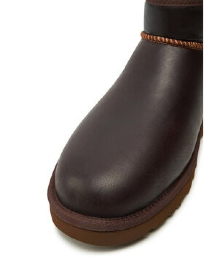 Ugg Śniegowce M Classic Ultra Mini Lthr Regen 1158191 Brązowy