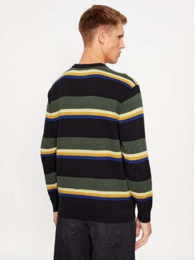 Vans Bluza Tacuba Stripe Crew Sweater VN000F50CM31 Czarny Regular Fit