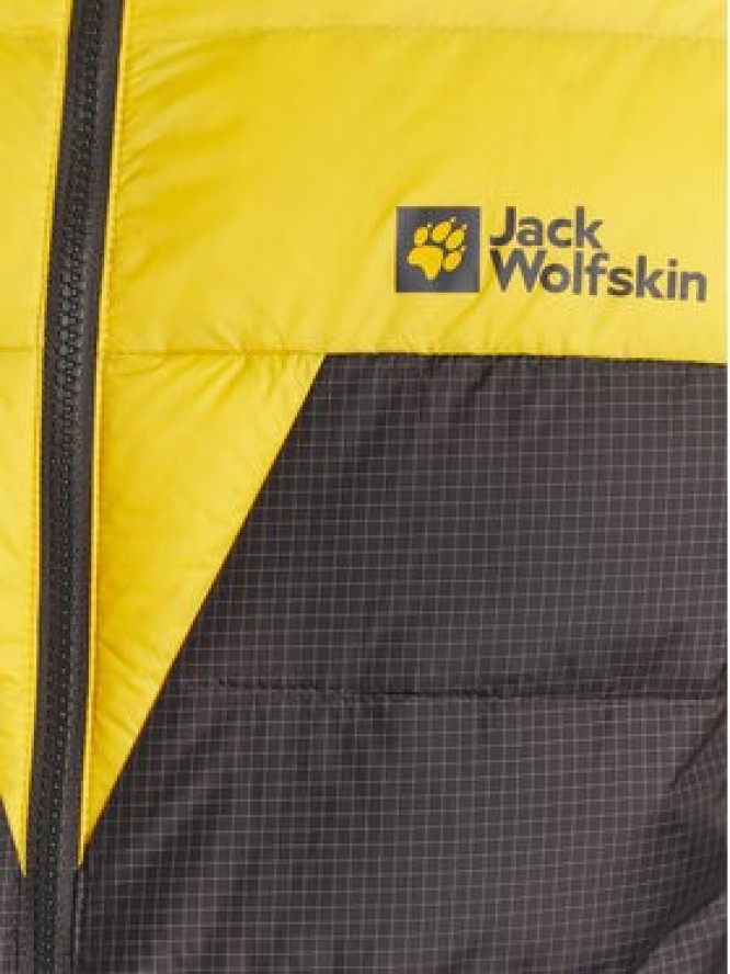 Jack Wolfskin Kurtka puchowa Dna Tundra 1206612 Żółty Regular Fit