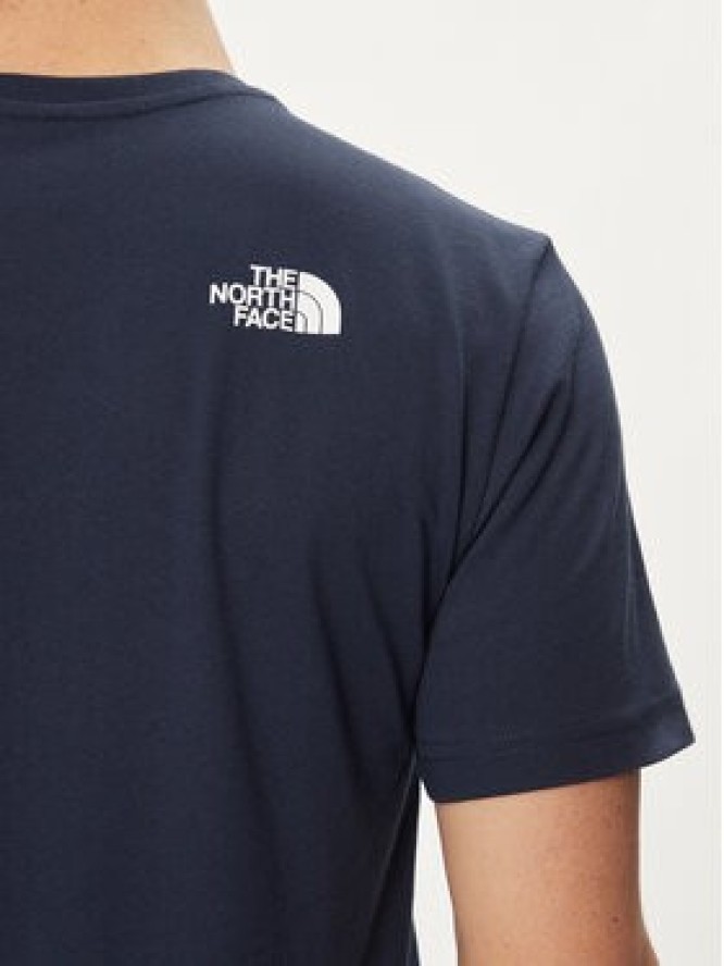 The North Face T-Shirt Woodcut Dome NF0A87NX Granatowy Regular Fit