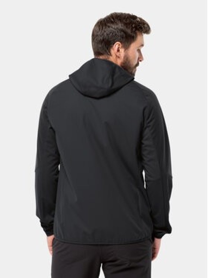 Jack Wolfskin Kurtka softshell Feldberg Hoody 1306922 Czarny Regular Fit