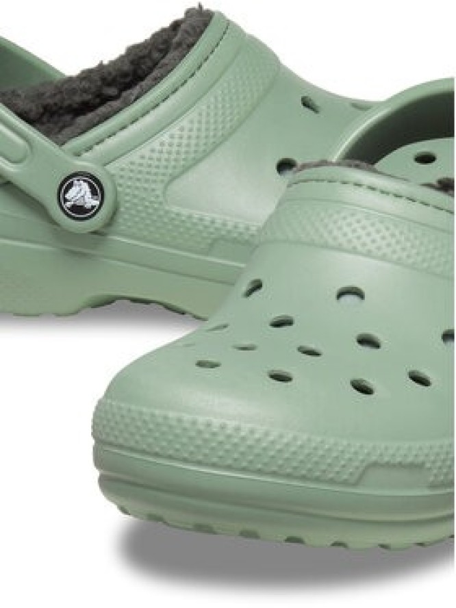 Crocs Klapki Classic Lined Clog 203591 Zielony