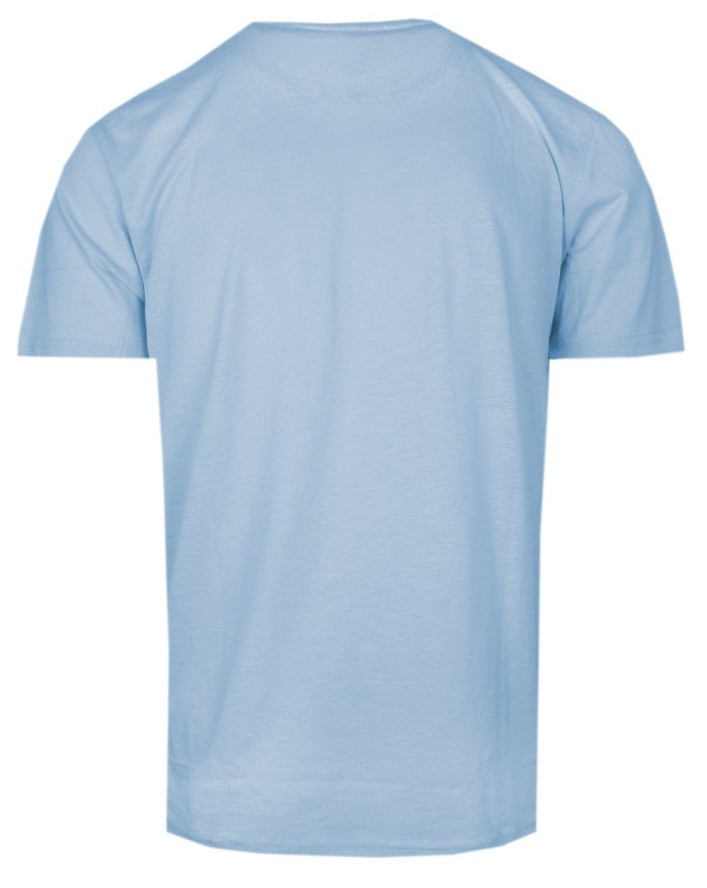 Męski T-Shirt (Koszulka) - Brave Soul - Błękitny z Kieszonką