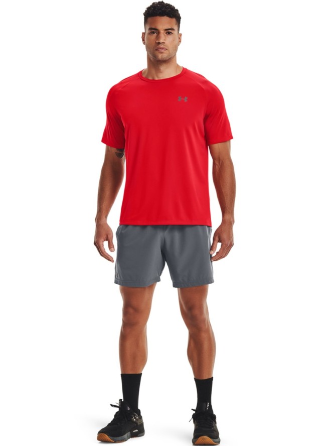 Koszulka treningowa męska UNDER ARMOUR Tech 2.0 SS Tee - czerwona