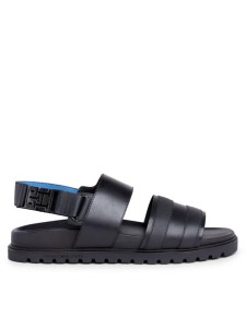 Tommy Hilfiger Sandały Elevated Th Buckle Lth Sandal FM0FM05007 Czarny