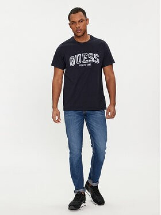 Guess T-Shirt M4GI62 I3Z14 Granatowy Regular Fit