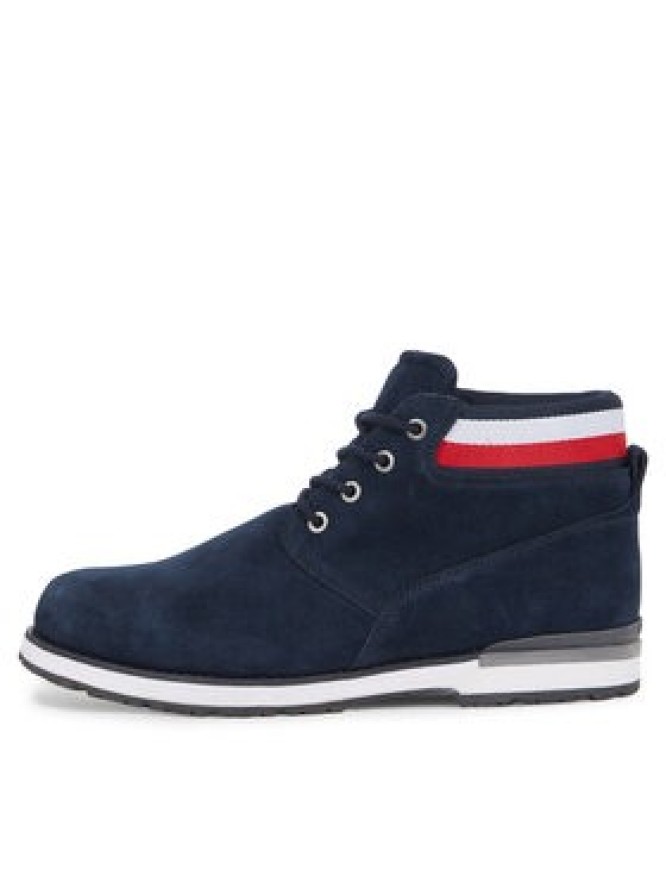 Tommy Hilfiger Trapery Core Hilfiger Suede Boot FM0FM04800 Niebieski