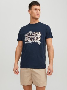 Jack&Jones T-Shirt Marina 12233600 Granatowy Standard Fit
