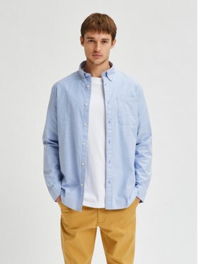 Selected Homme Koszula Rick 16077359 Błękitny Regular Fit