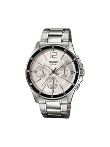 Casio Zegarek MTP-1374PD-7AVEF Srebrny