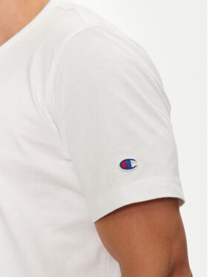 Champion T-Shirt 218905 Biały Regular Fit