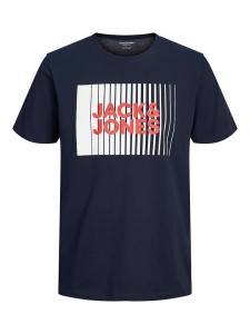 Jack & Jones Koszulka "Corp Logo" w kolorze granatowym rozmiar: L