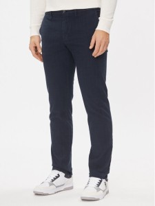 Tommy Hilfiger Chinosy Denton MW0MW32935 Granatowy Slim Fit