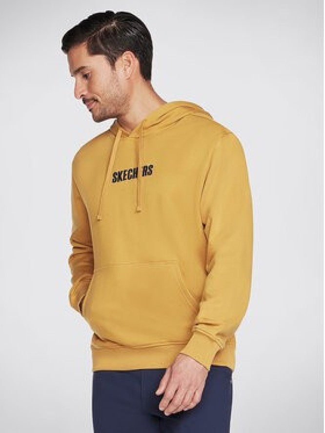 Skechers Bluza Sweats Incognito Hoodie HD6 Złoty Regular Fit