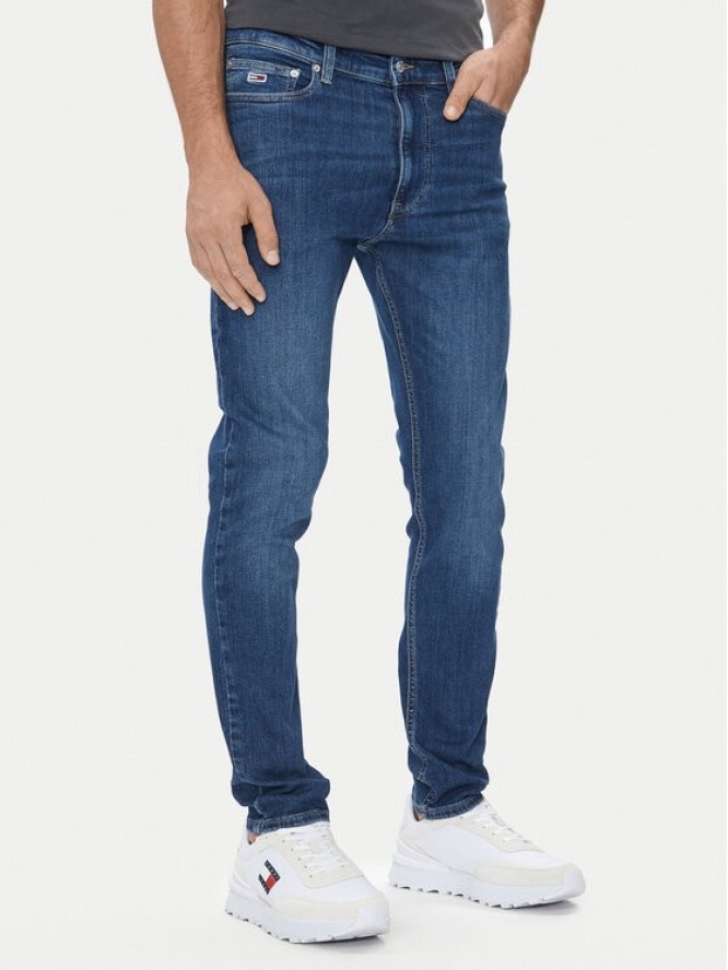 Tommy Jeans Jeansy DM0DM20189 Granatowy Skinny Fit