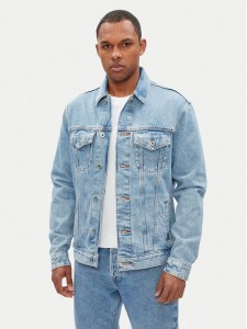 Pepe Jeans Kurtka jeansowa Pinners PM402715 Niebieski Regular Fit