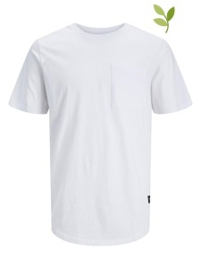 Jack & Jones Koszulka "Enoa" w kolorze białym rozmiar: S