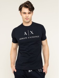 Armani Exchange T-Shirt 8NZTCJ Z8H4Z 1510 Granatowy Regular Fit