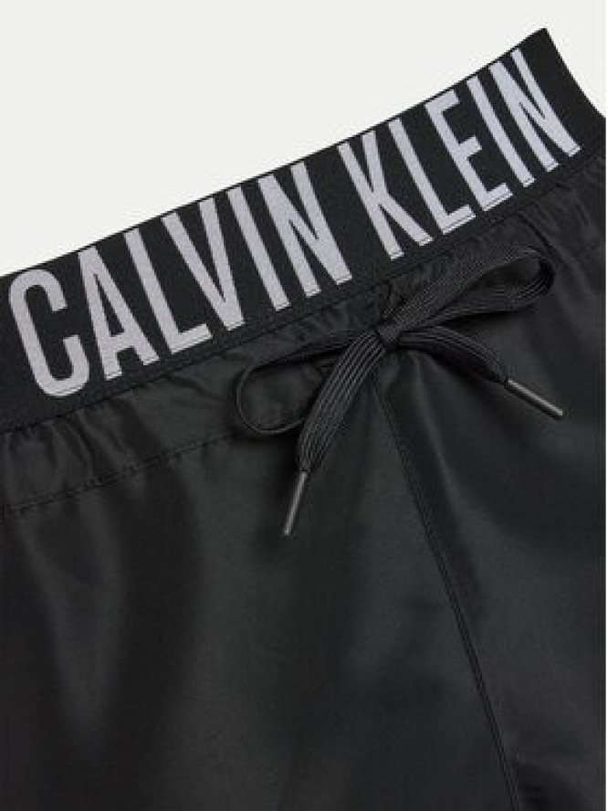 Calvin Klein Swimwear Szorty kąpielowe KM0KM01045 Czarny Regular Fit