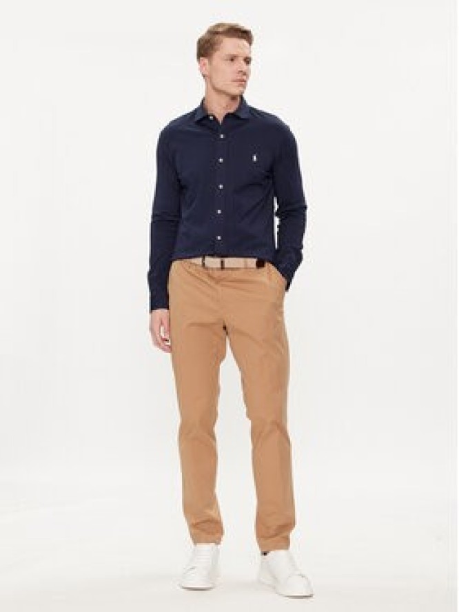 Polo Ralph Lauren Koszula 710899386003 Granatowy Slim Fit