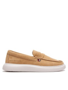 Tommy Hilfiger Półbuty Hilfiger Suede Hybrid Loafer FM0FM04440 Beżowy