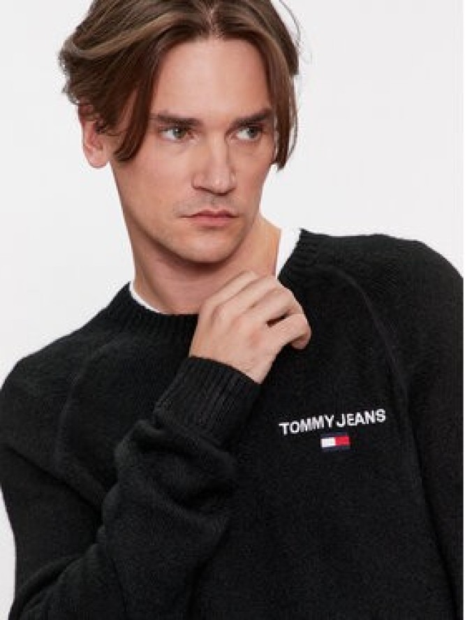 Tommy Jeans Sweter DM0DM17756 Czarny Regular Fit