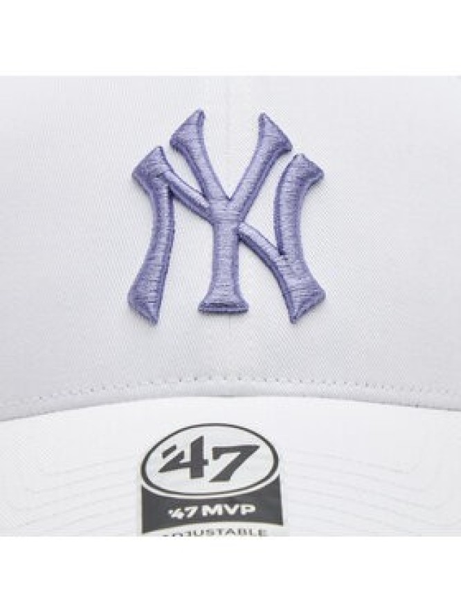 47 Brand Czapka z daszkiem Mlb New York Yankees Enamel Twist Under '47 Mvp B-ENLSP17CTP-WH Biały