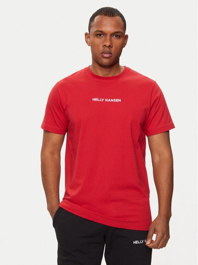 Helly Hansen T-Shirt Core T-Shirt 53532 Czerwony Regular Fit