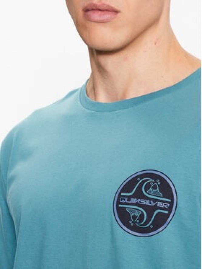 Quiksilver T-Shirt Core Bubble EQYZT07232 Niebieski Regular Fit