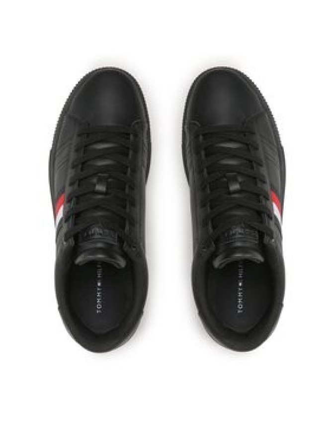 Tommy Hilfiger Sneakersy Supercup Leather FM0FM04706 Czarny