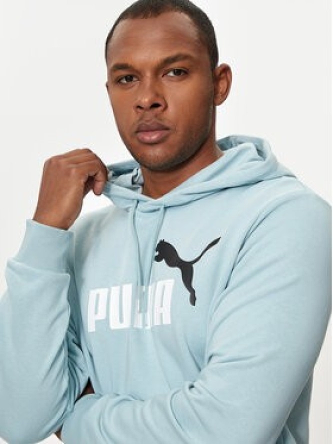 Puma Bluza Ess+ Col Big Logo 586765 Niebieski Regular Fit