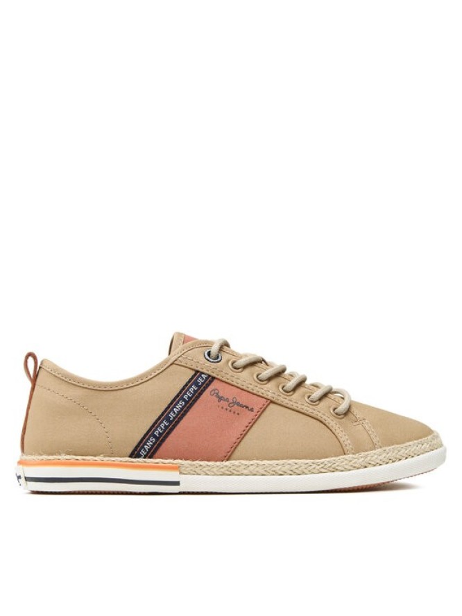 Pepe Jeans Espadryle Maoui Tape Sunset PMS30916 Brązowy