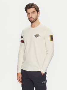 Aeronautica Militare Longsleeve 242TS2319J558 Écru Regular Fit