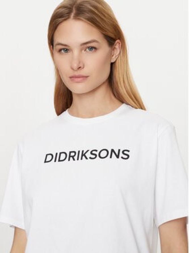 Didriksons T-Shirt Harald 505551 Biały Regular Fit