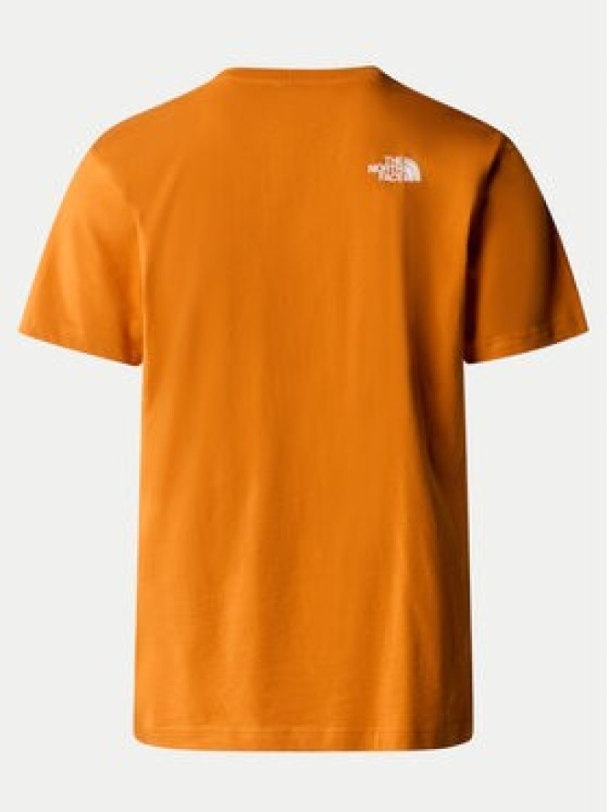The North Face T-Shirt Easy NF0A87N5 Pomarańczowy Regular Fit