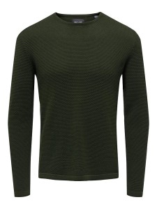 ONLY & SONS Sweter "Panter" w kolorze zielonym rozmiar: S
