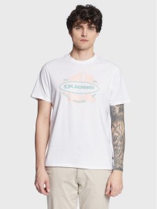 Guess T-Shirt Logo M3GI61 K9RM1 Biały Slim Fit