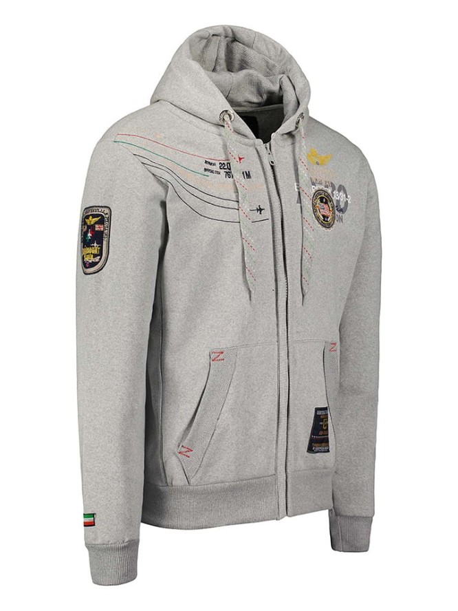 Geographical Norway Bluza "Faero" w kolorze szarym rozmiar: M