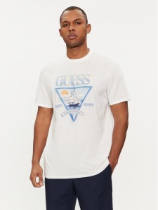 Guess T-Shirt M4GI40 K9RM1 Biały Regular Fit