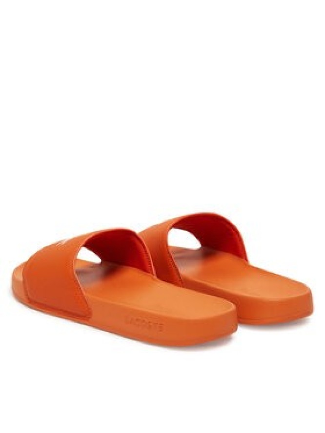 Lacoste Klapki Serve Sliders 7-49CMA0041 Pomarańczowy