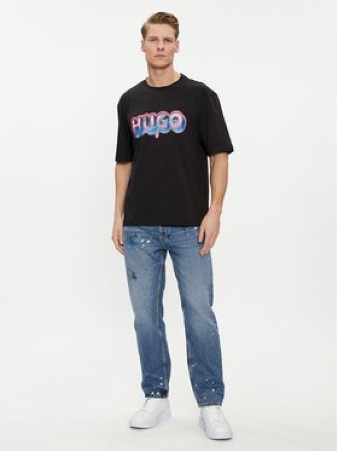 Hugo T-Shirt Nillumi 50515278 Czarny Regular Fit