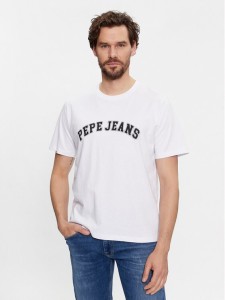 Pepe Jeans T-Shirt Clement PM509220 Biały Regular Fit