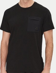 Moose Knuckles T-Shirt Dalon M15MT733 Czarny Regular Fit