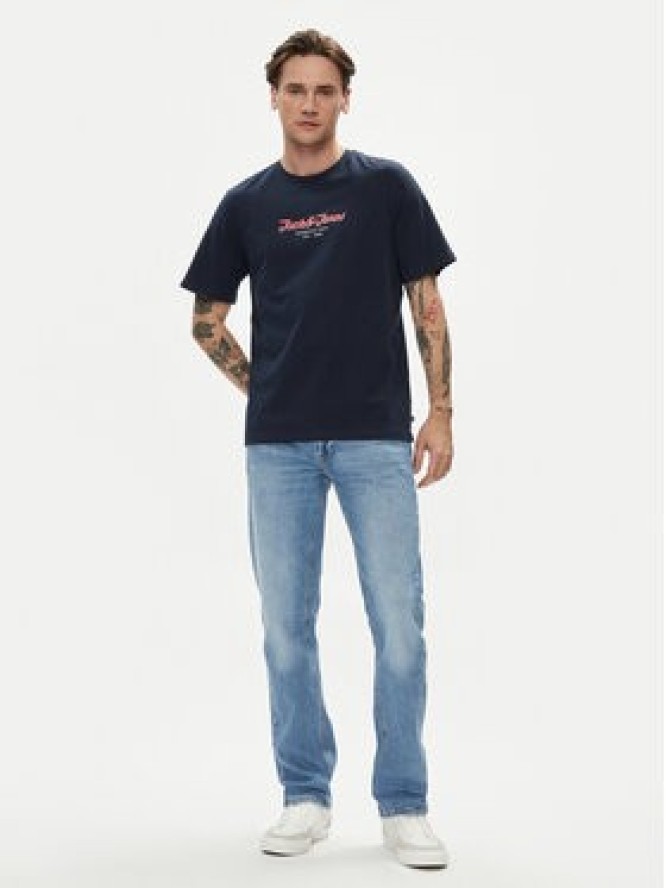 Jack&Jones T-Shirt Henry 12248600 Granatowy Standard Fit