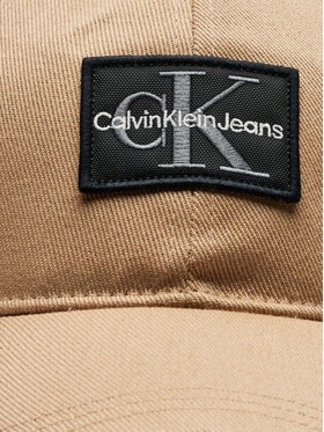 Calvin Klein Czapka z daszkiem Mono Logo Patch K50K512453 Beżowy